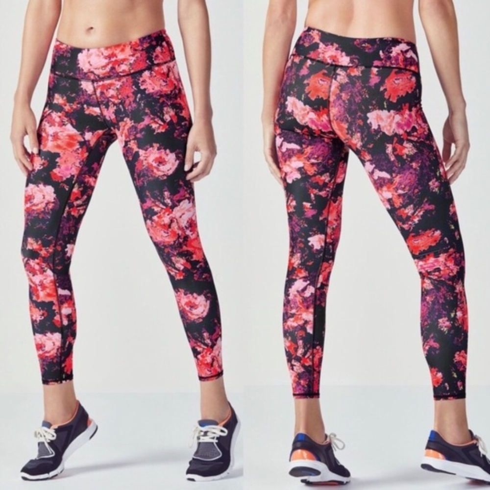 Fabletics Salar Leggings Black Floral- New in bag